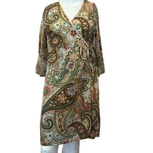 Kiyomi Hippy Core Floral Wrap Dress Sz.S